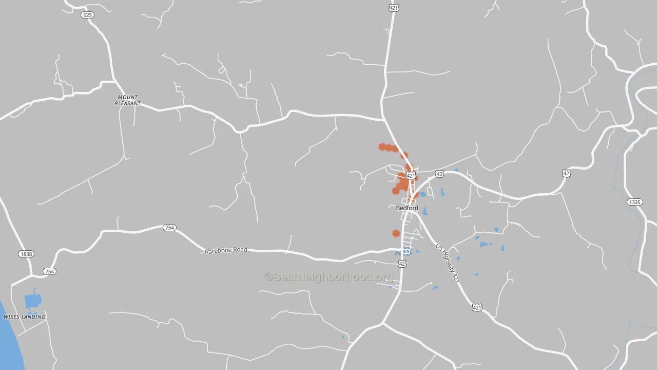 Bike Grade map of Mount Pleasant, KY