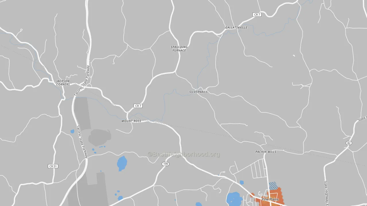Bike Grade map of Mount Ross, NY