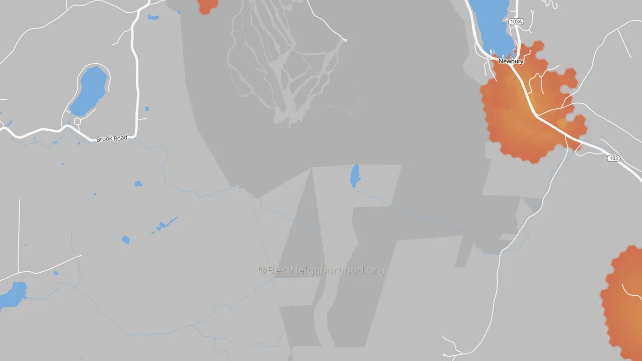 Bike Grade map of Mount Sunapee, NH