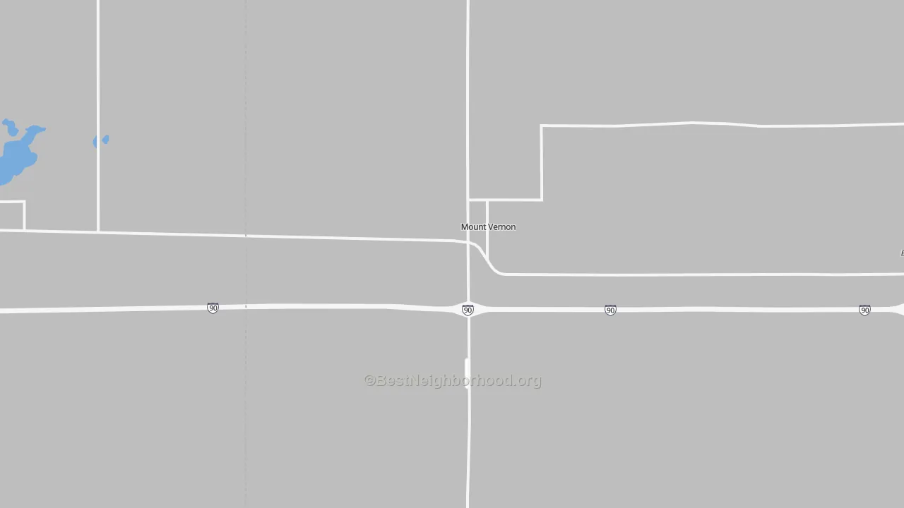 Bike Grade map of Mount Vernon, SD