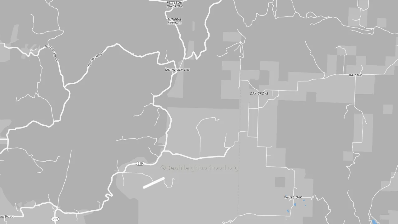 Bike Grade map of Mountain Top, AR