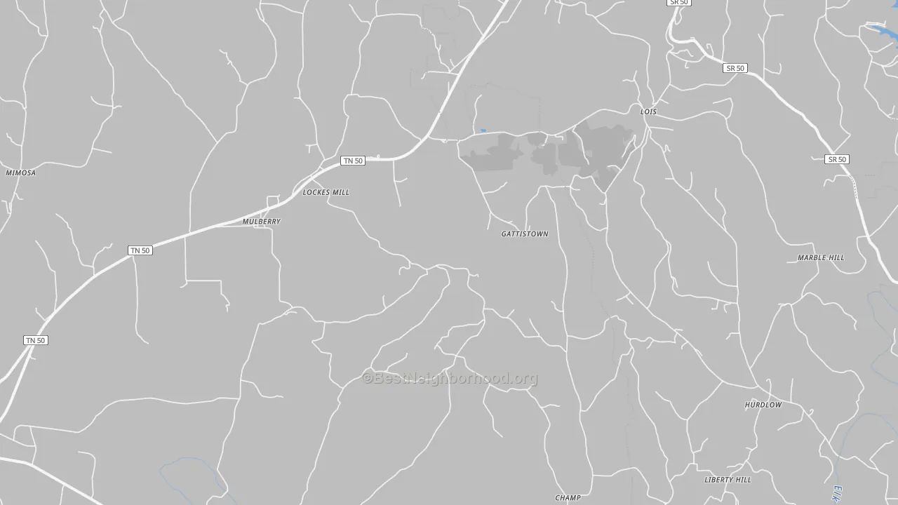 Bike Grade map of Mulberry, TN