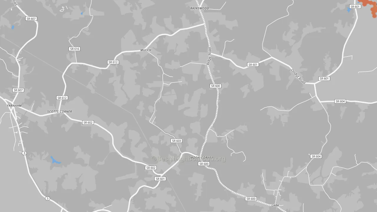 Bike Grade map of Mulch, VA
