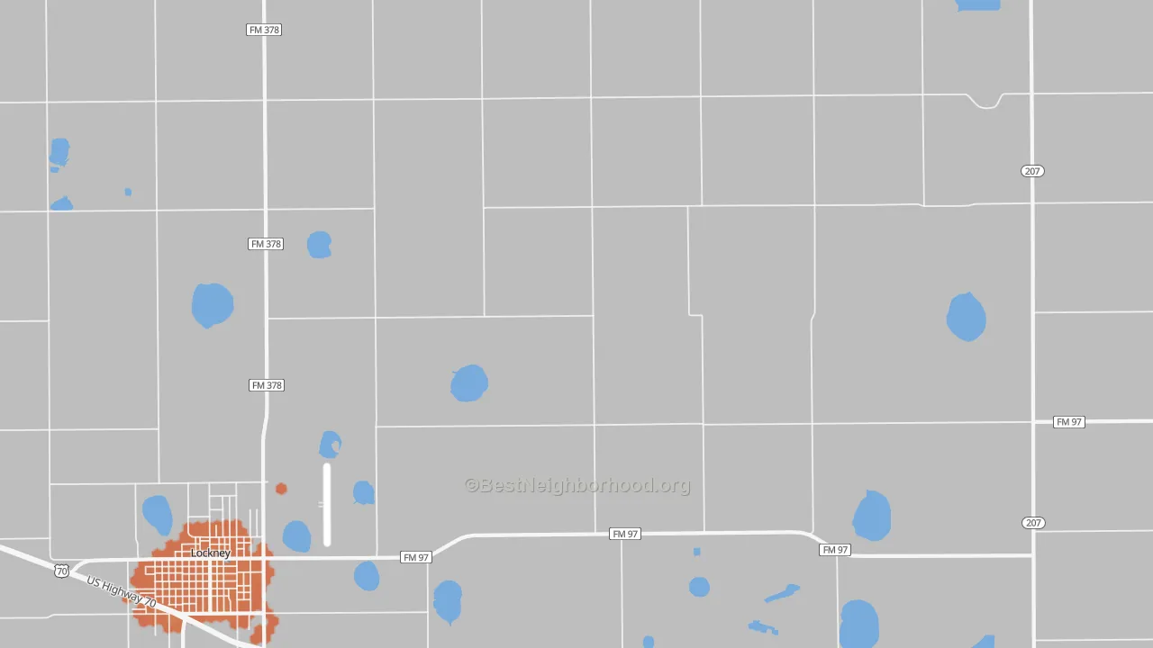 Bike Grade map of Muncy, TX