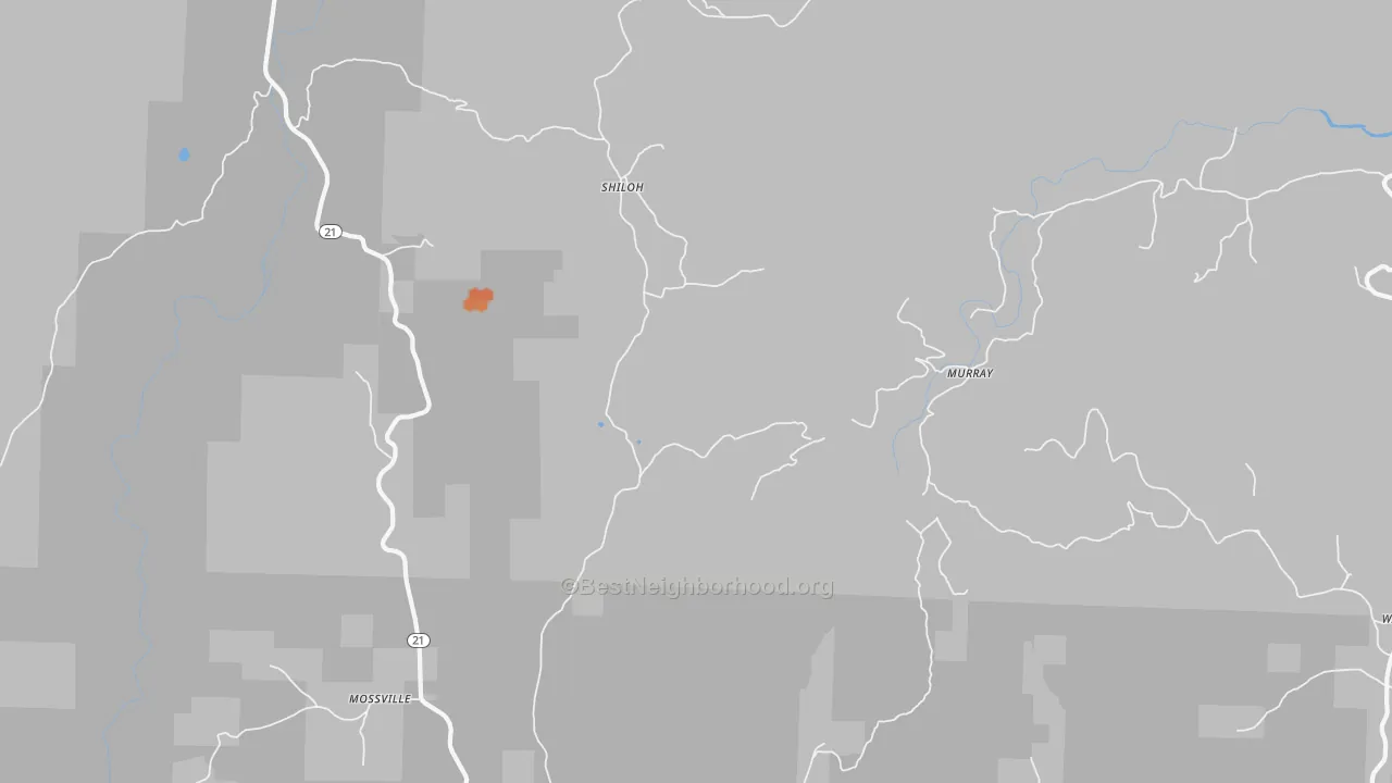 Bike Grade map of Murray, AR