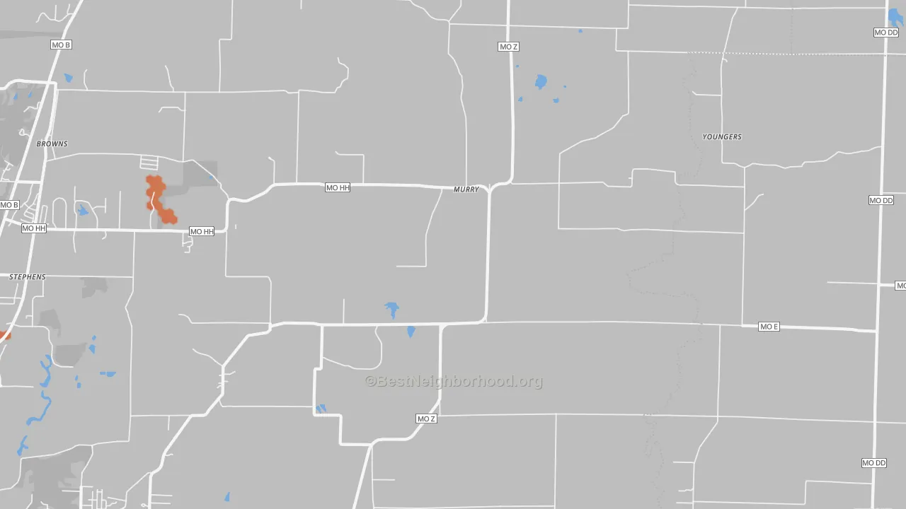 Bike Grade map of Murry, MO