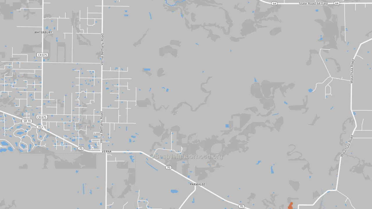 Bike Grade map of Myakka City, FL