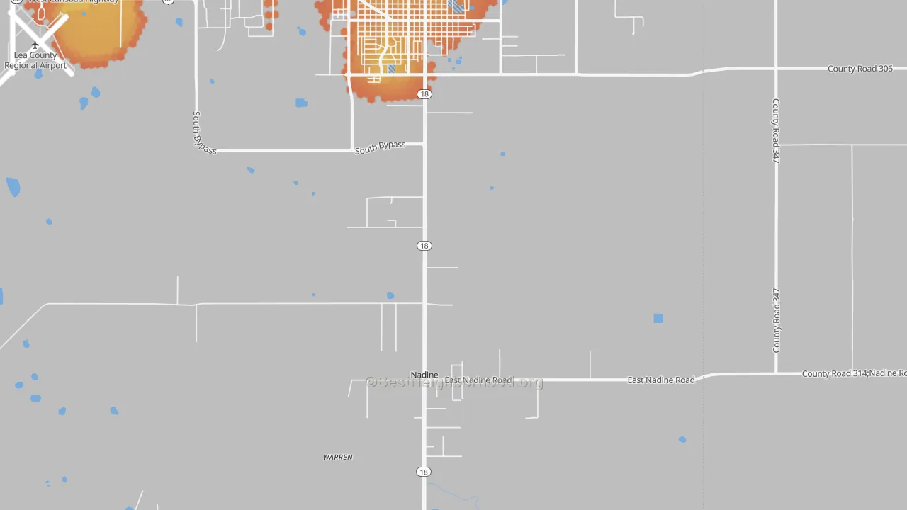 Bike Grade map of Nadine, NM