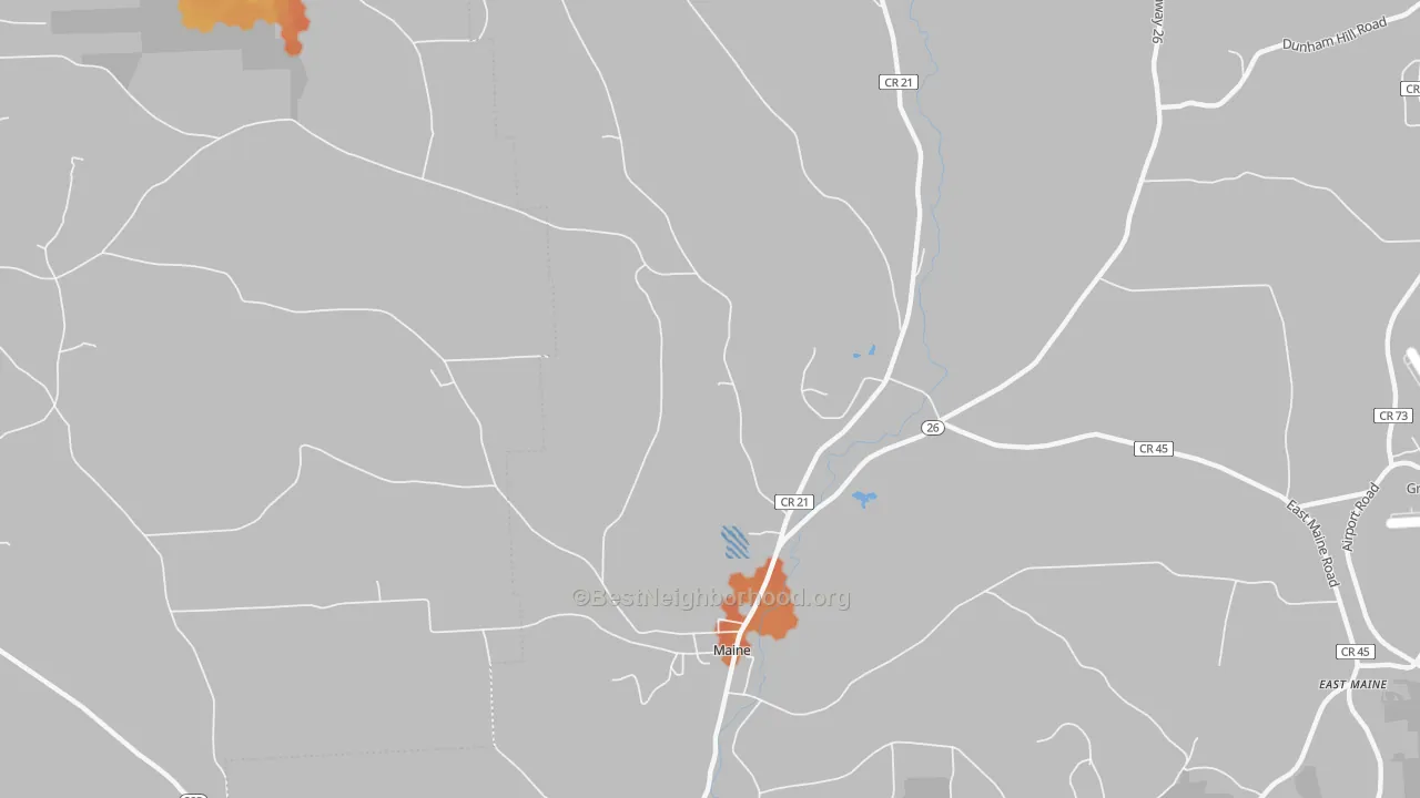 Bike Grade map of Nanticoke, NY
