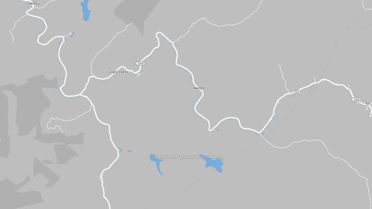 Bike Grade map of Napier, KY