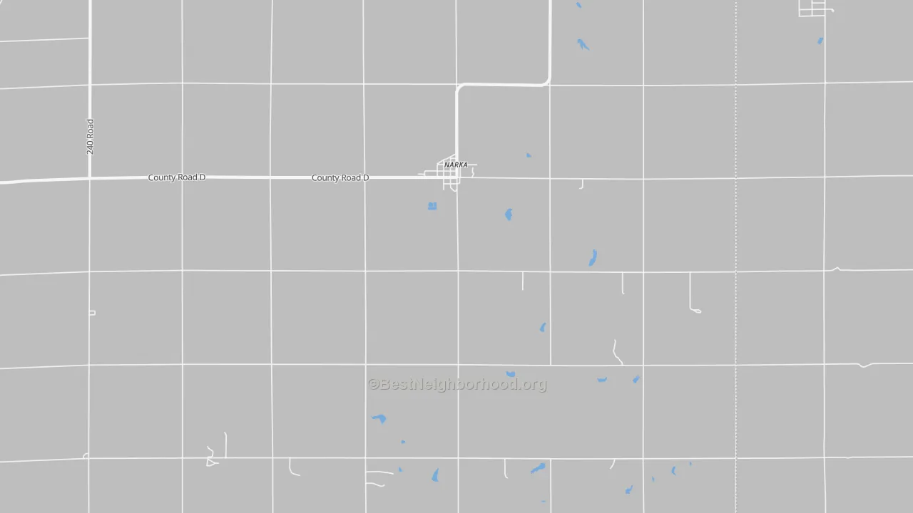 Bike Grade map of Narka, KS