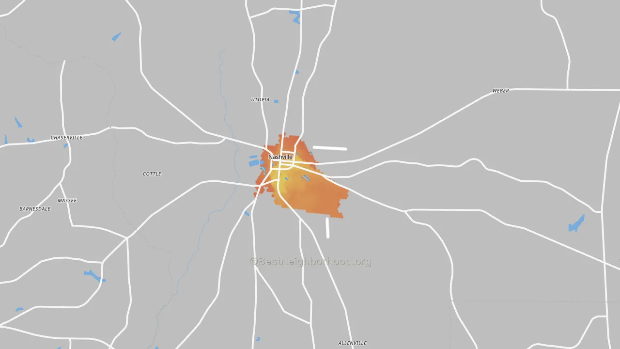 Bike Grade map of Nashville, GA