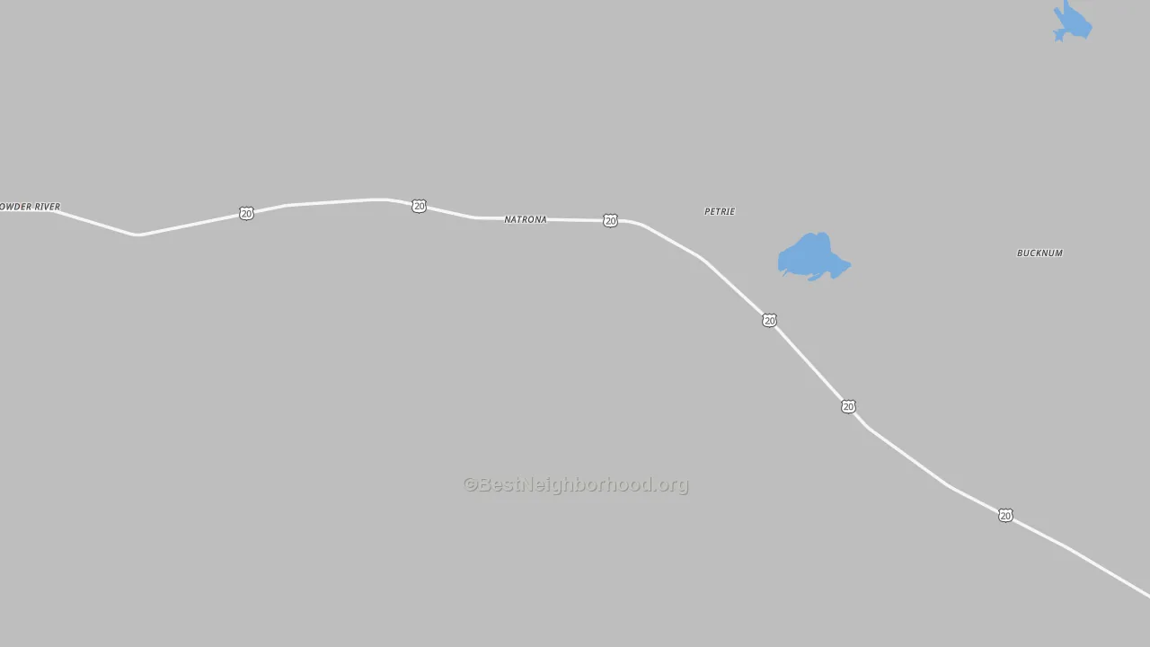 Bike Grade map of Natrona, WY