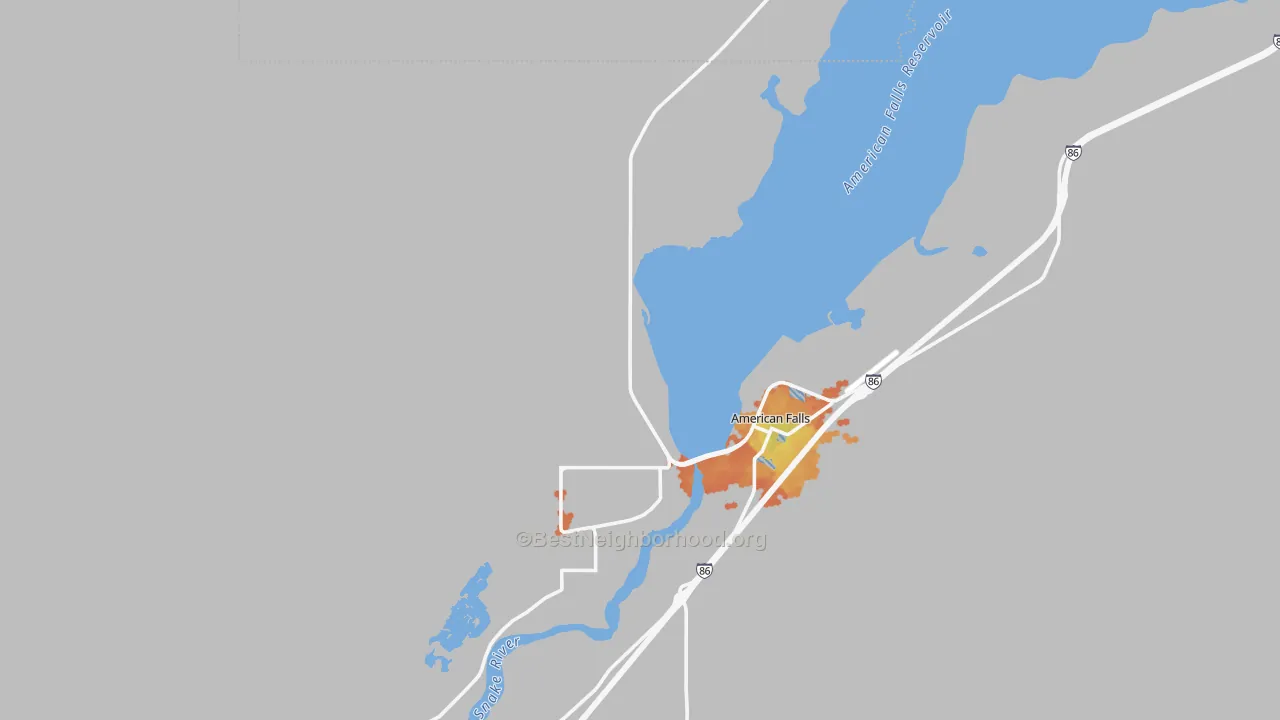 Bike Grade map of Neeley, ID