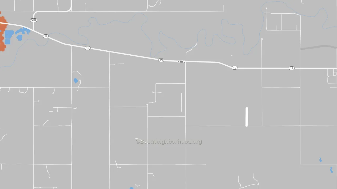 Bike Grade map of Neill, OK