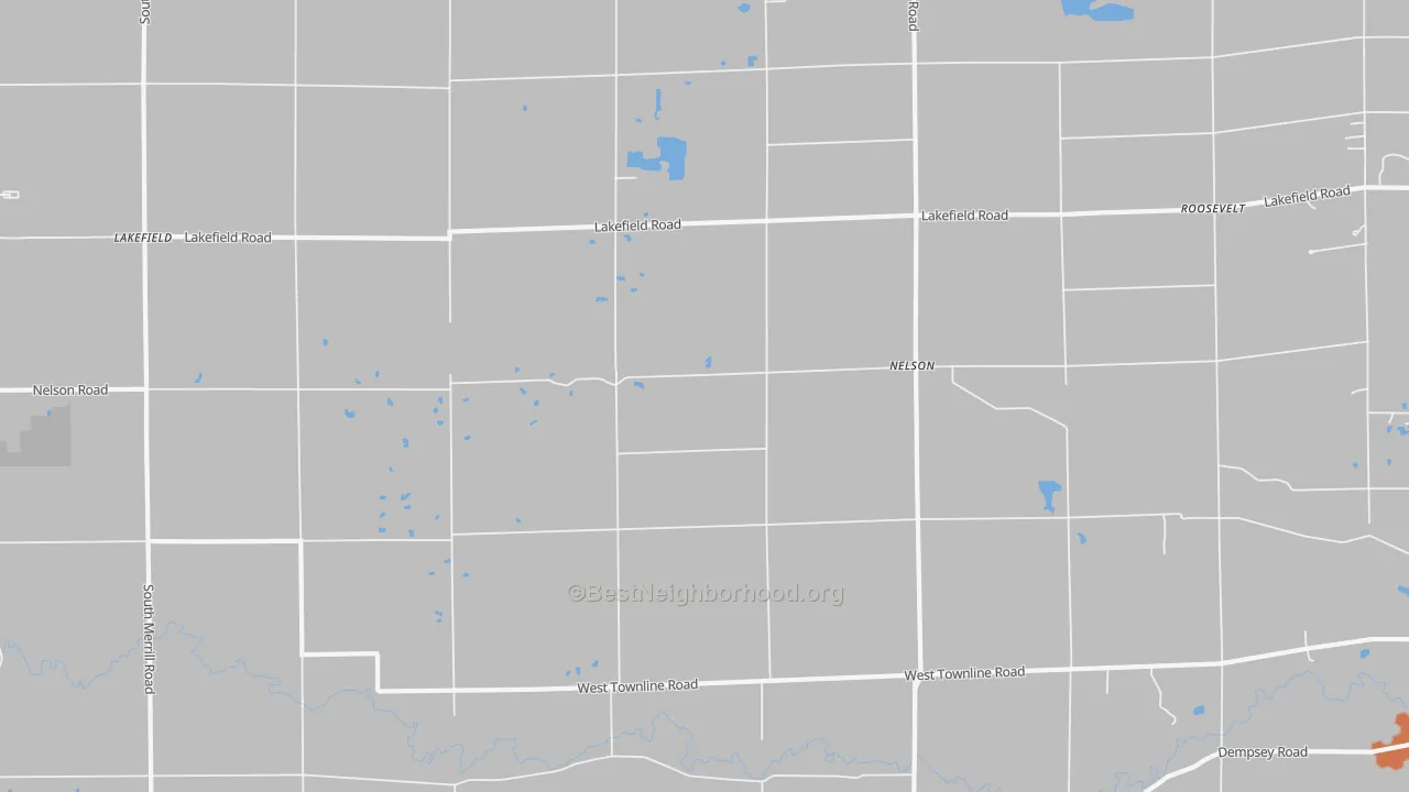 Bike Grade map of Nelson, MI