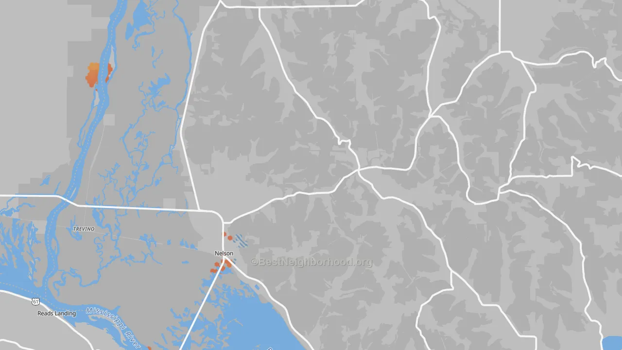 Bike Grade map of Nelson, WI