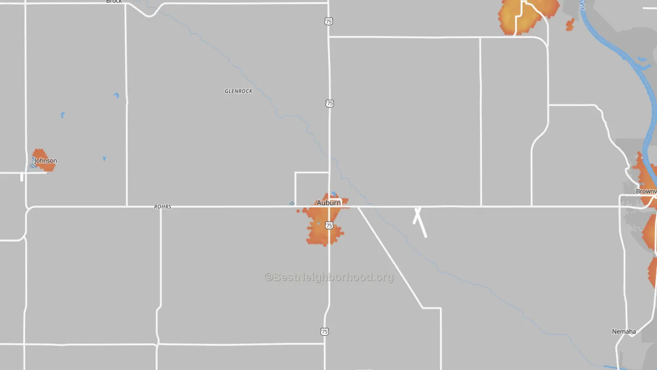 Bike Grade map of Nemaha County, NE