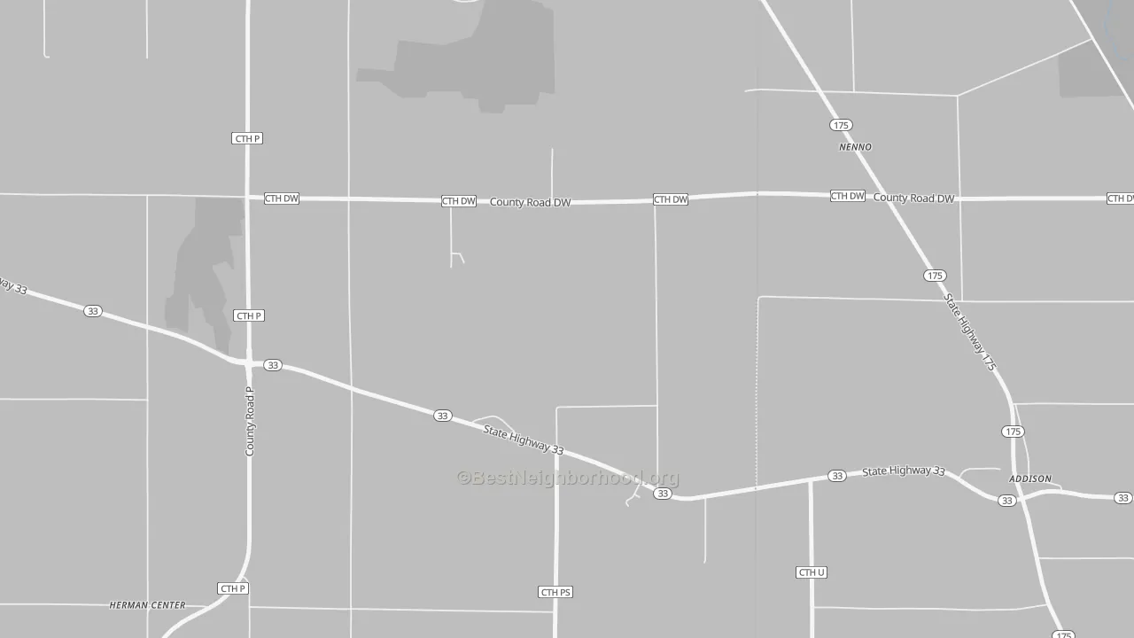 Bike Grade map of Nenno, WI