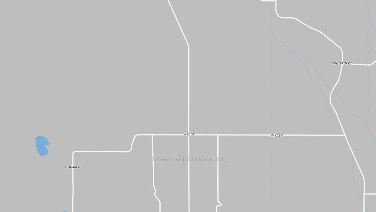 Bike Grade map of Neola, UT
