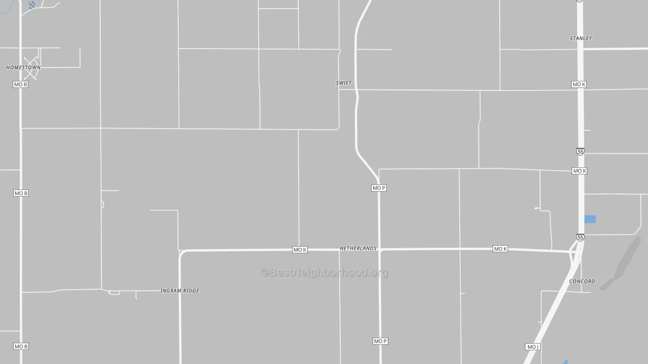 Bike Grade map of Netherlands, MO
