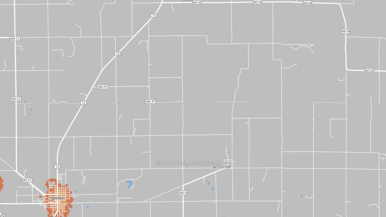 Bike Grade map of Nettleton, MO