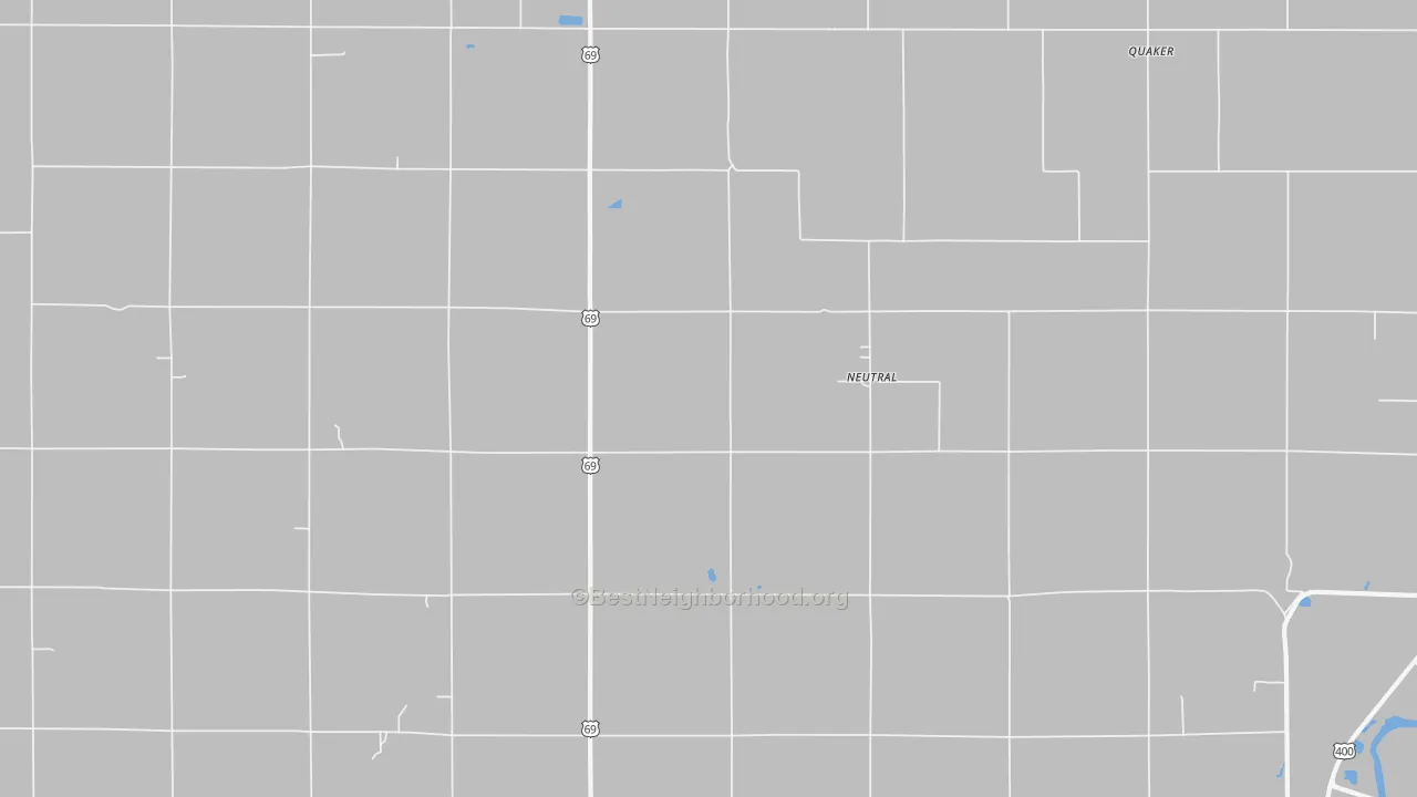 Bike Grade map of Neutral, KS