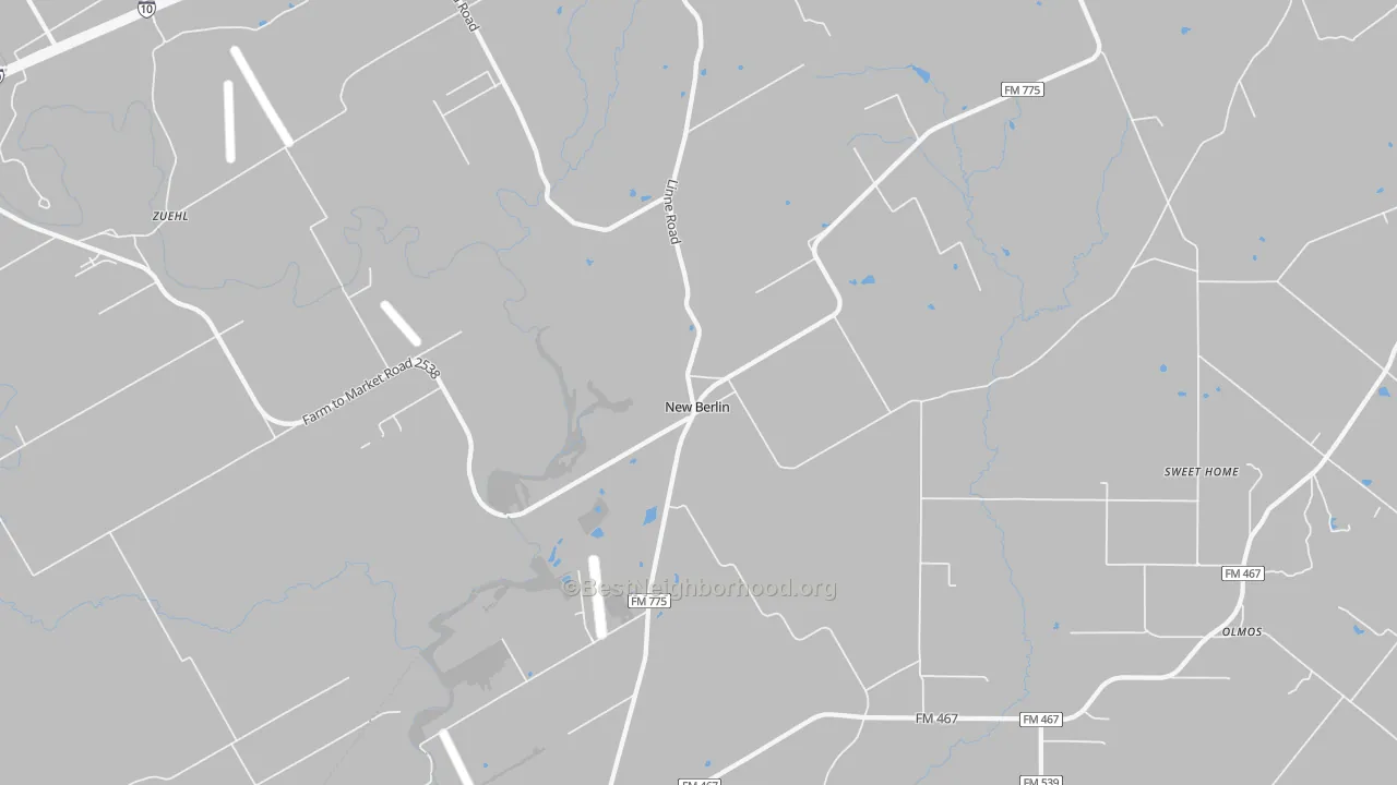 Bike Grade map of New Berlin, TX