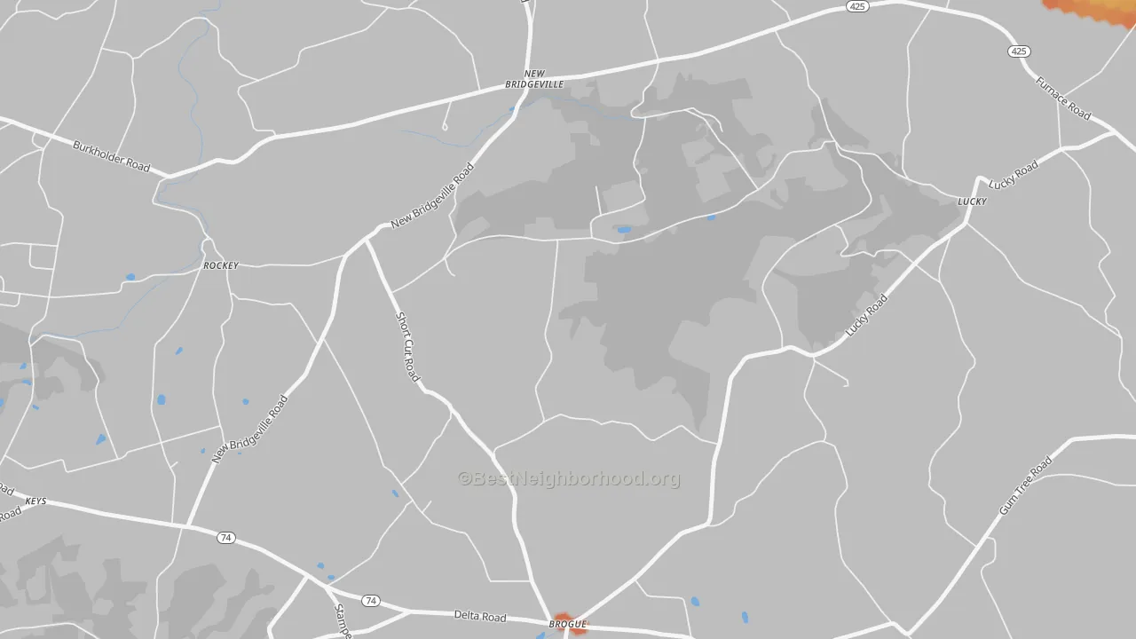 Bike Grade map of New Bridgeville, PA