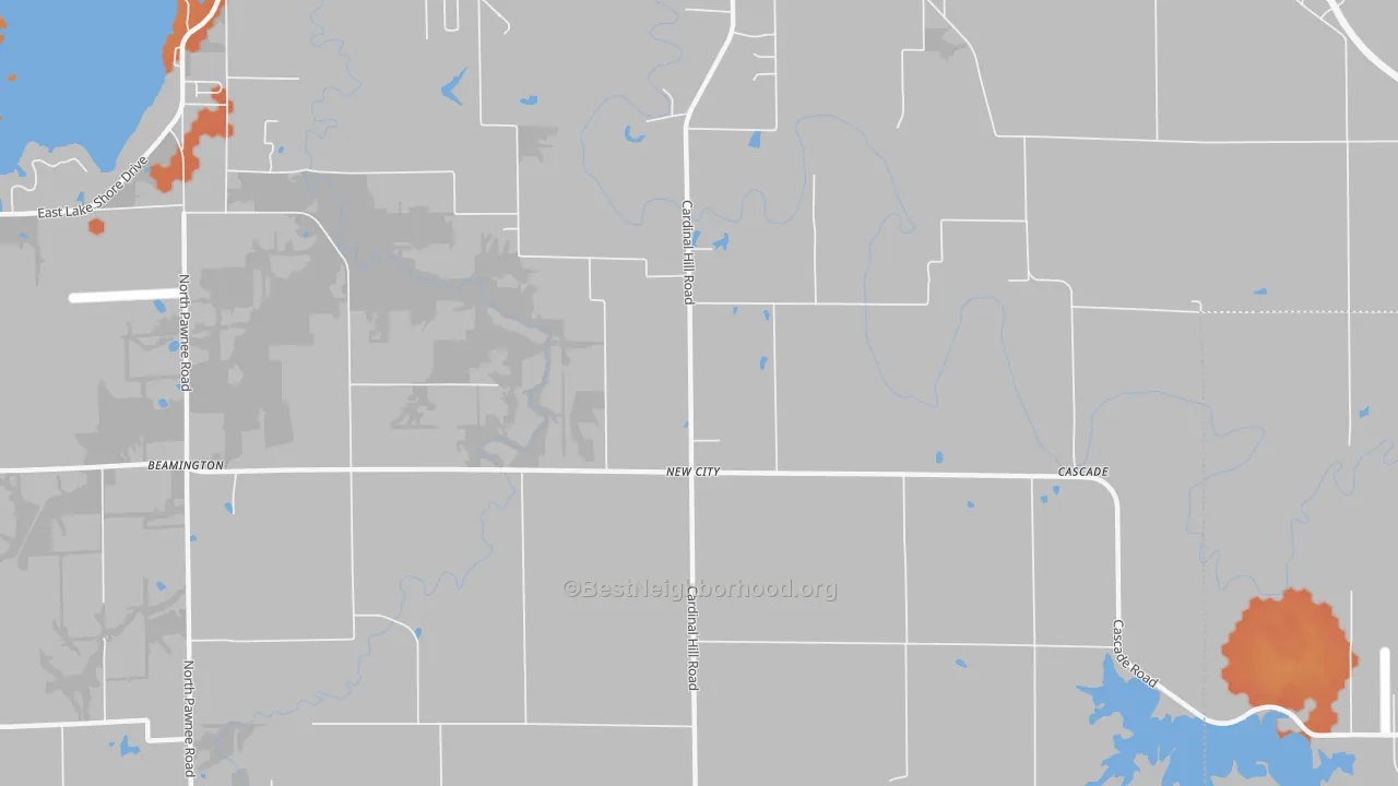 Bike Grade map of New City, IL