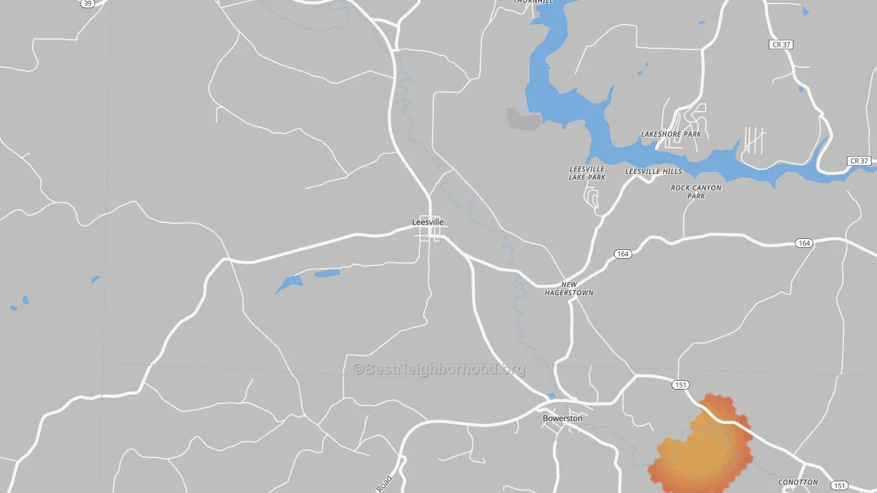 Bike Grade map of New Hagerstown, OH