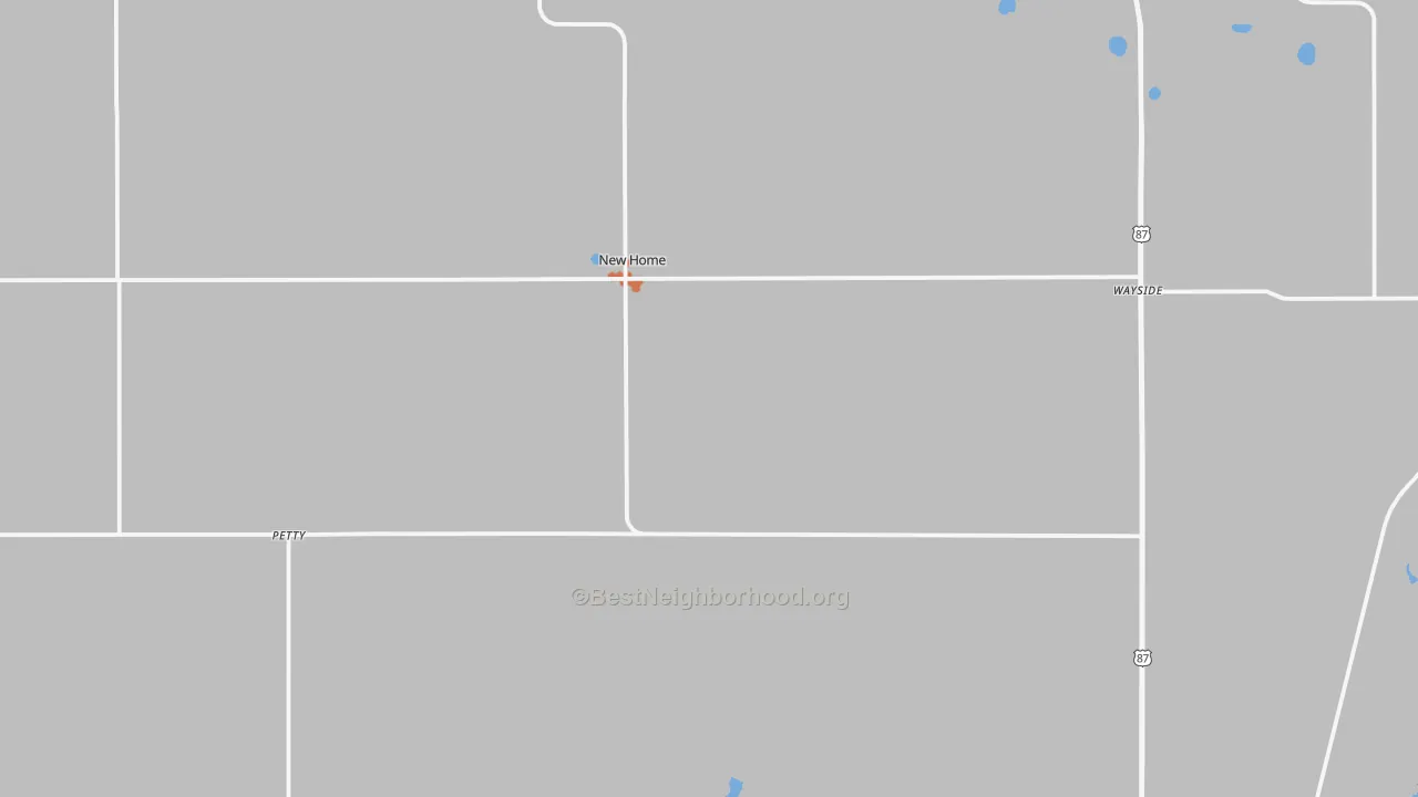 Bike Grade map of New Home, TX