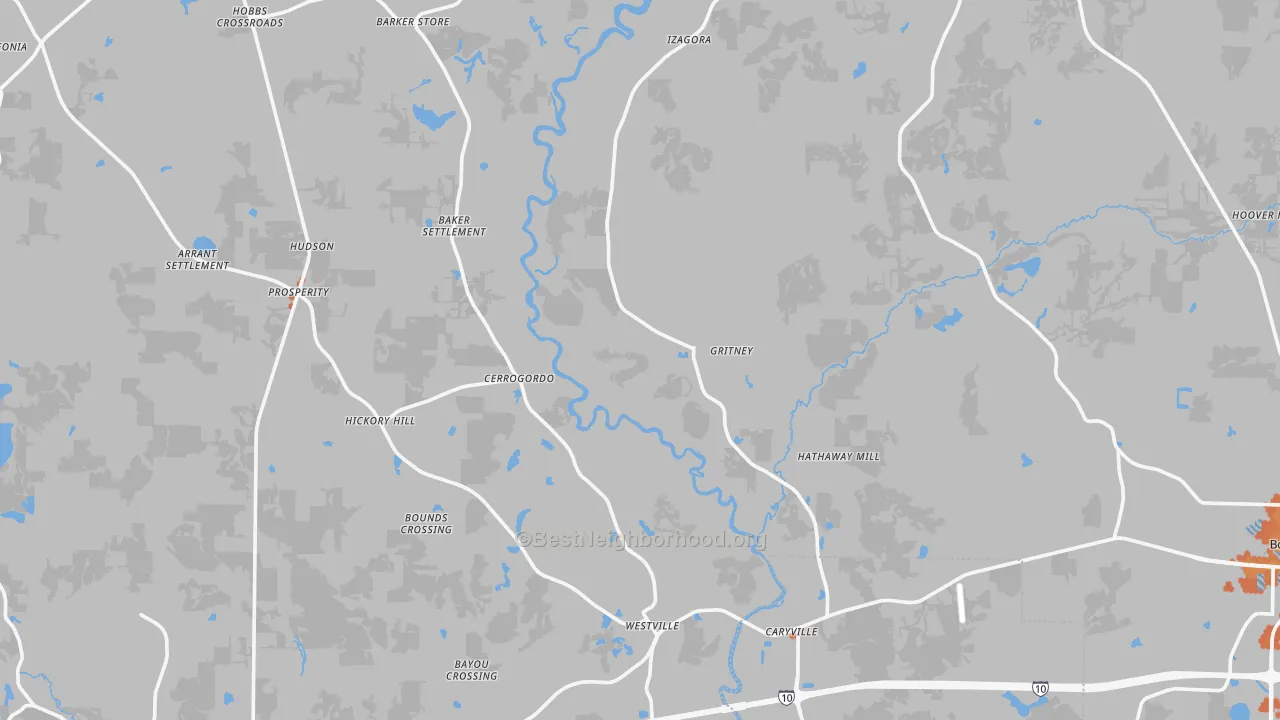 Bike Grade map of New Hope, FL