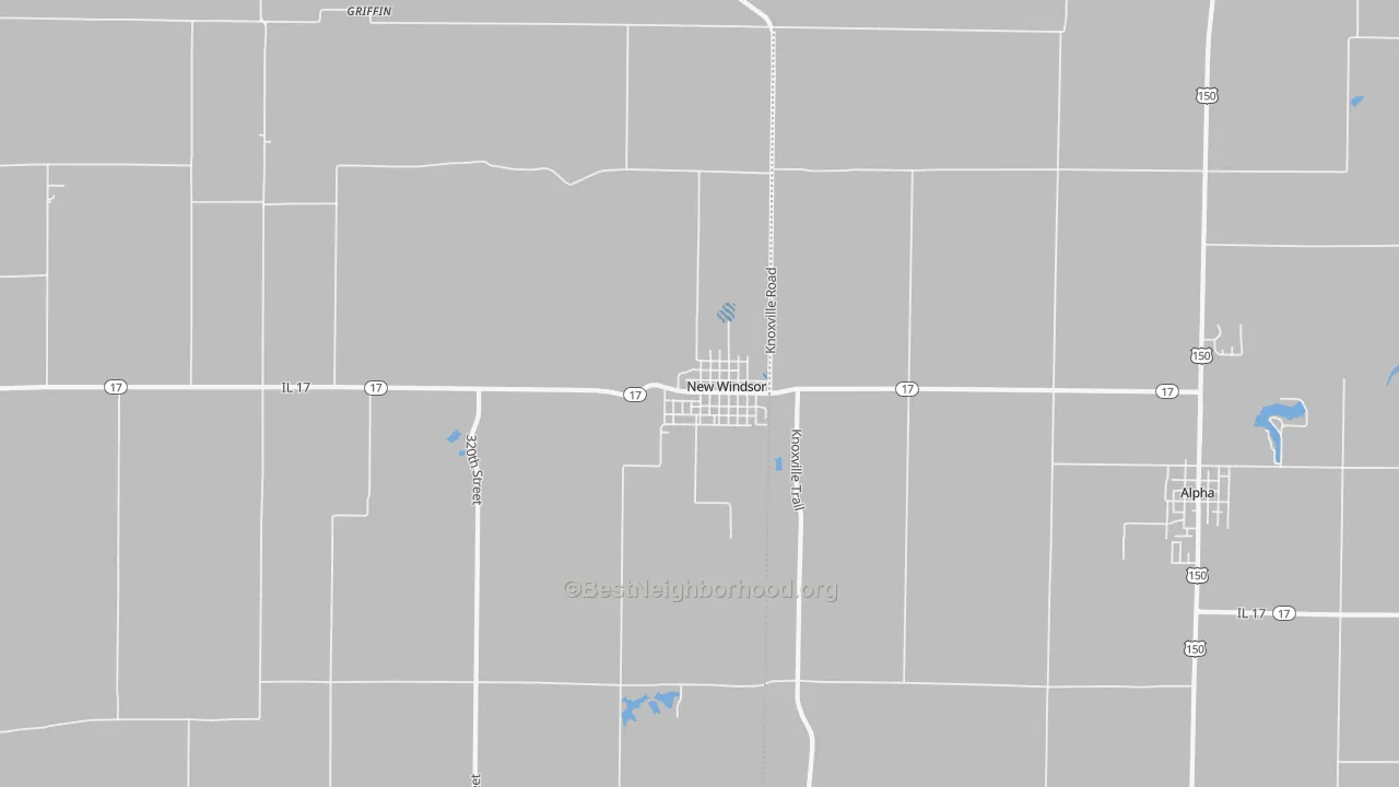 Bike Grade map of New Windsor, IL