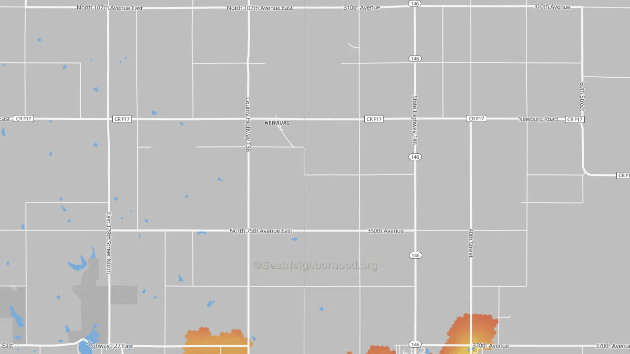 Bike Grade map of Newburg, IA