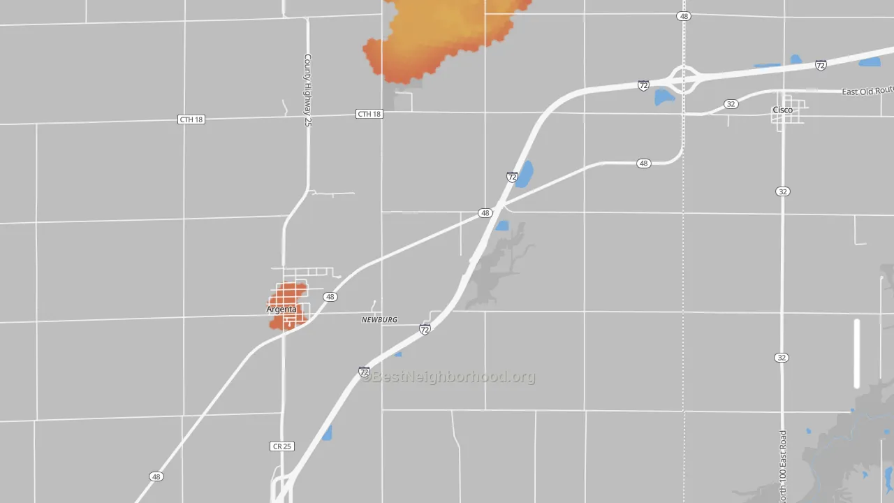 Bike Grade map of Newburg, IL