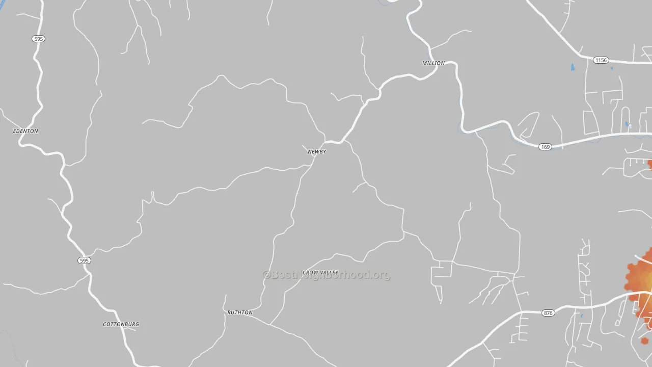 Bike Grade map of Newby, KY
