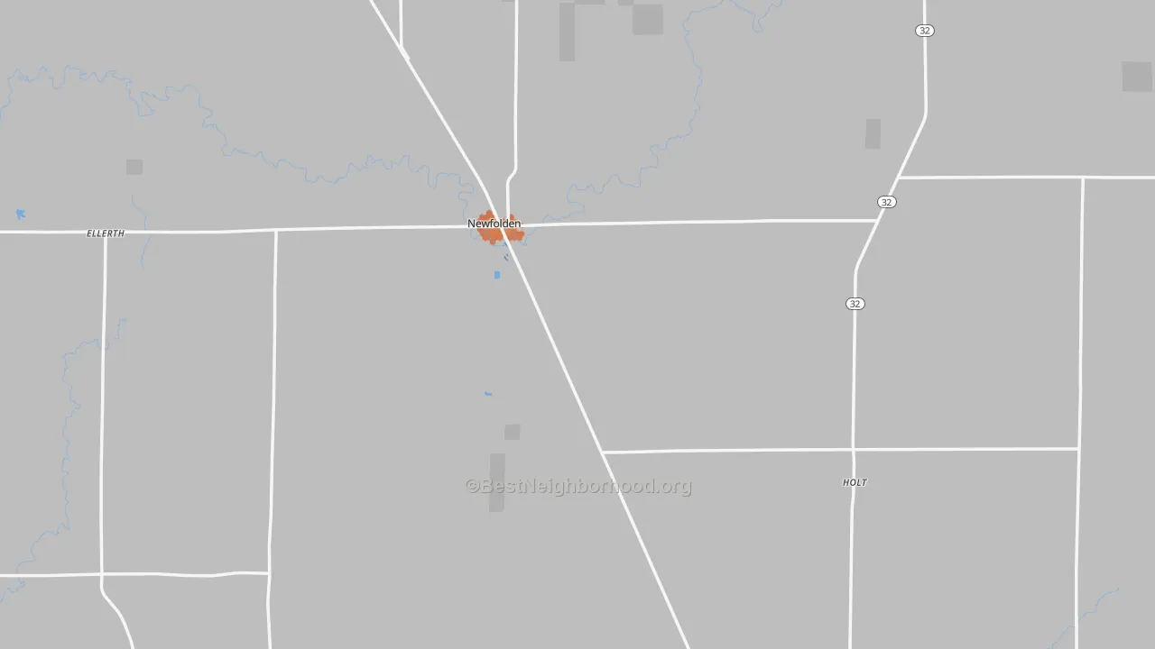 Bike Grade map of Newfolden, MN