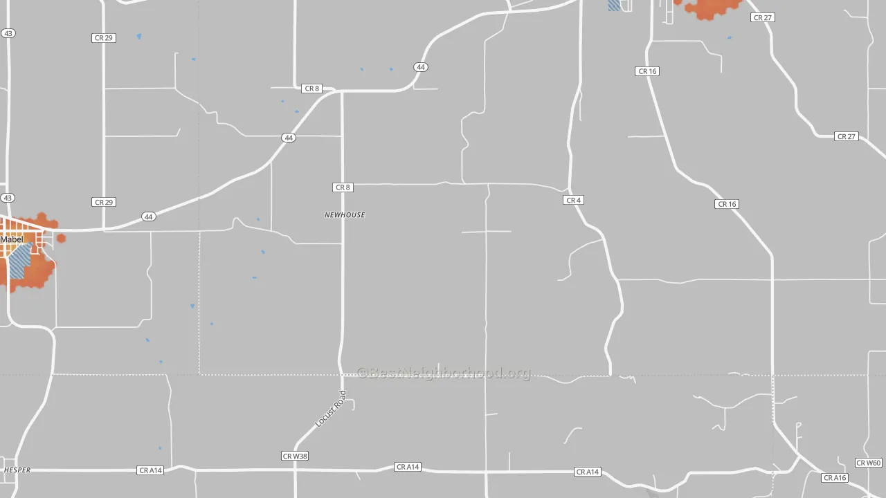 Bike Grade map of Newhouse, MN