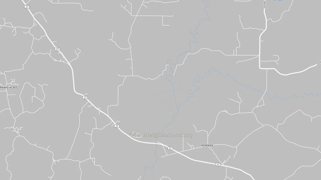 Bike Grade map of Newman, MS