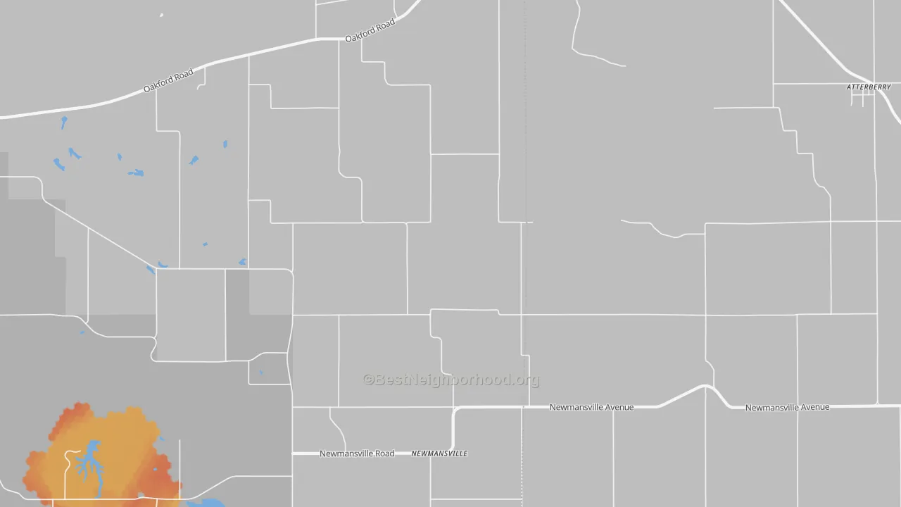 Bike Grade map of Newmansville, IL