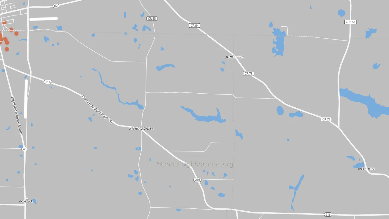 Bike Grade map of Nicholasville, GA