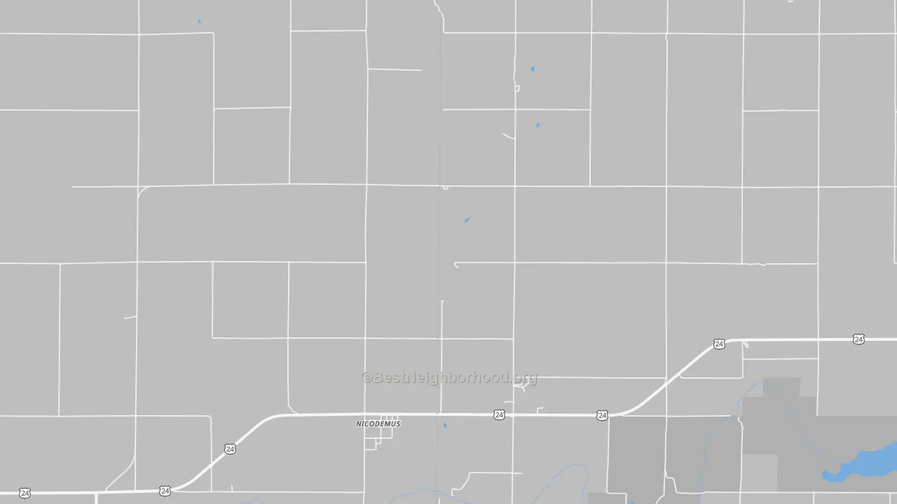 Bike Grade map of Nicodemus, KS