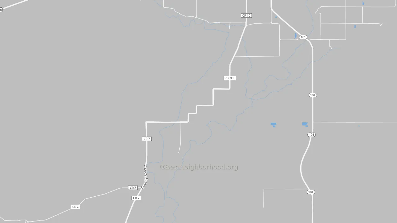 Bike Grade map of Ninaview, CO