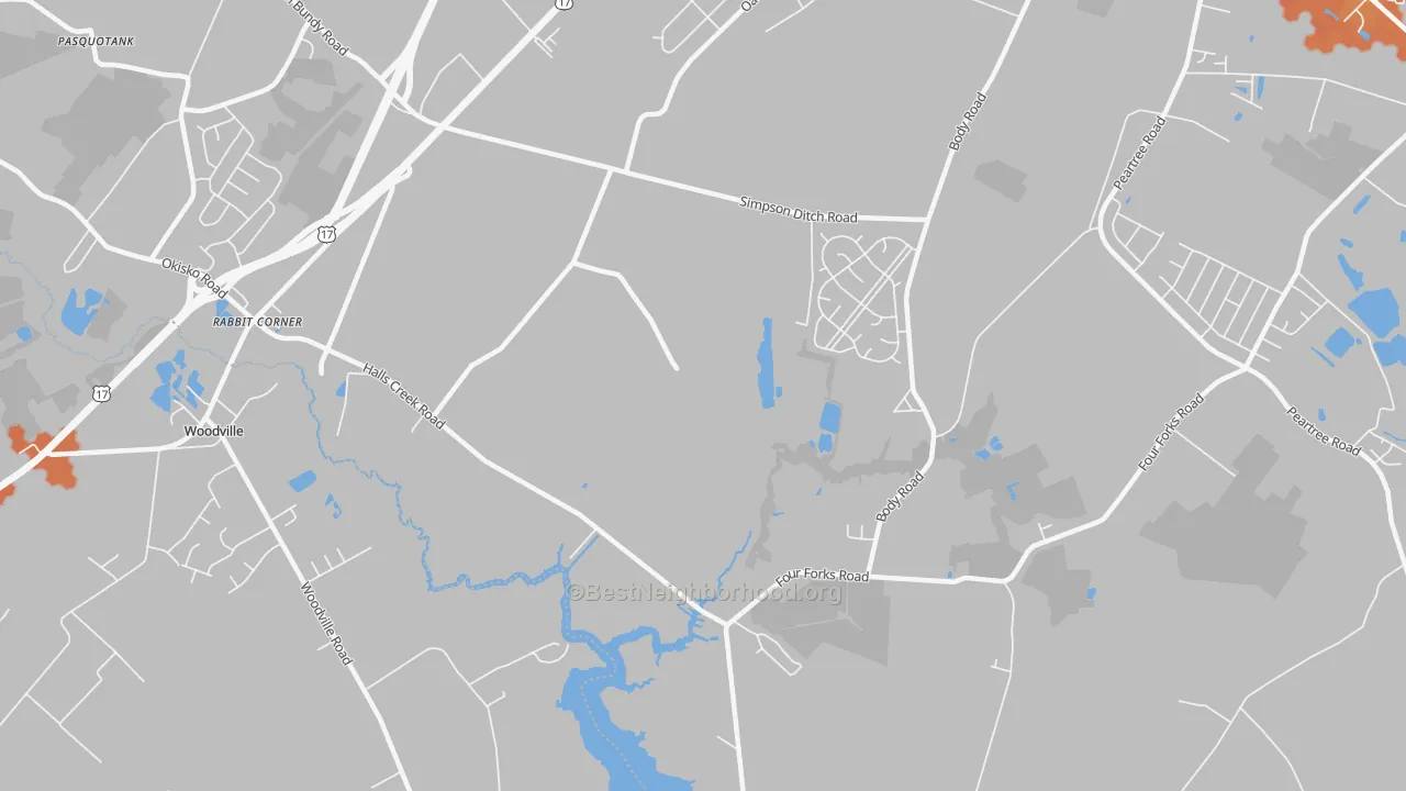 Bike Grade map of Nixonton, NC