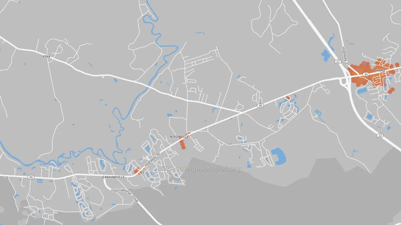 Bike Grade map of Nixonville, SC