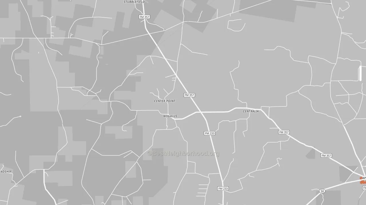 Bike Grade map of Nogalus, TX
