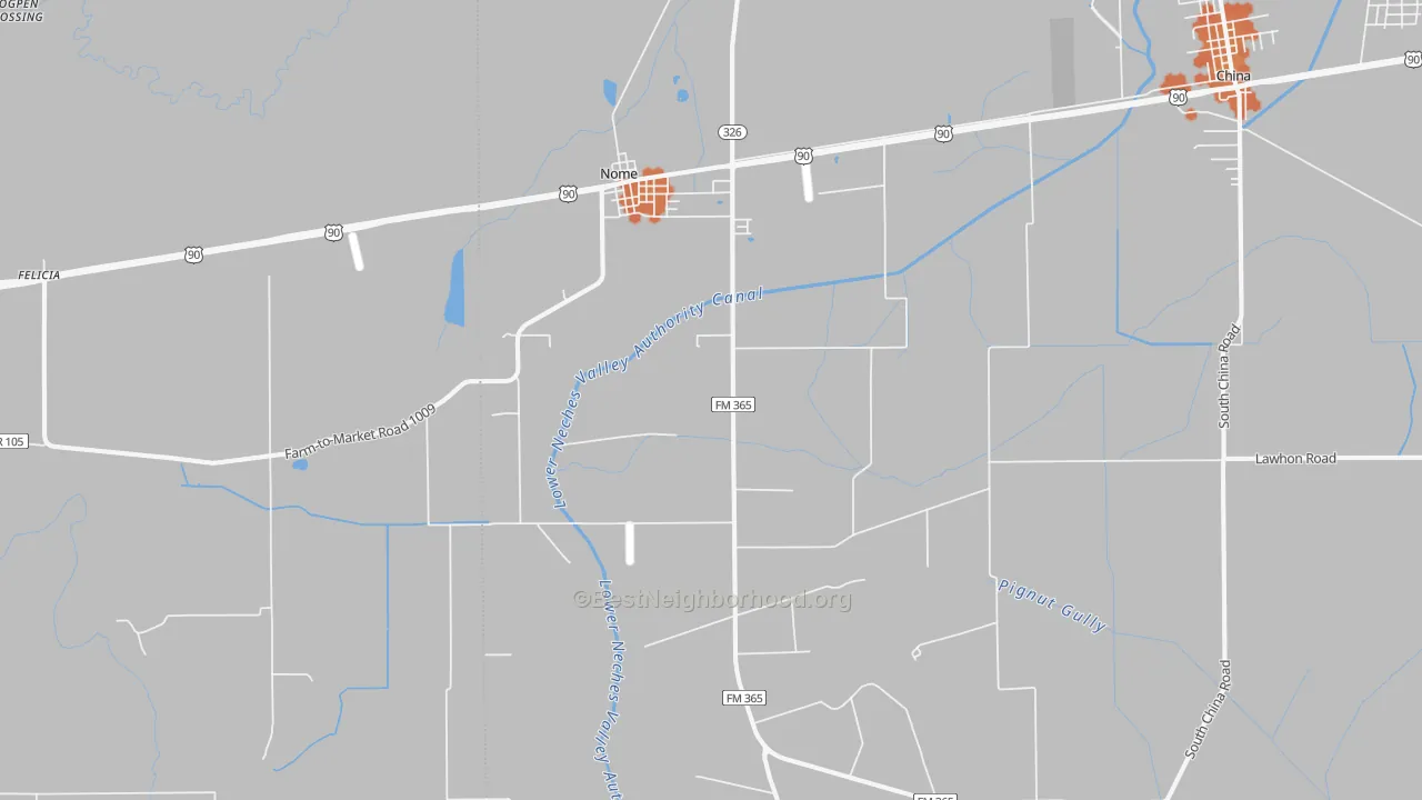 Bike Grade map of Nome, TX