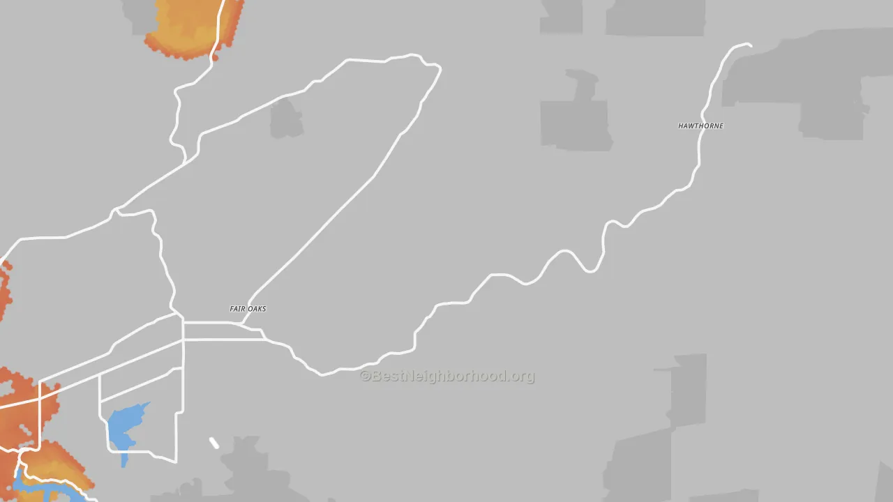 Bike Grade map of Nonpareil, OR