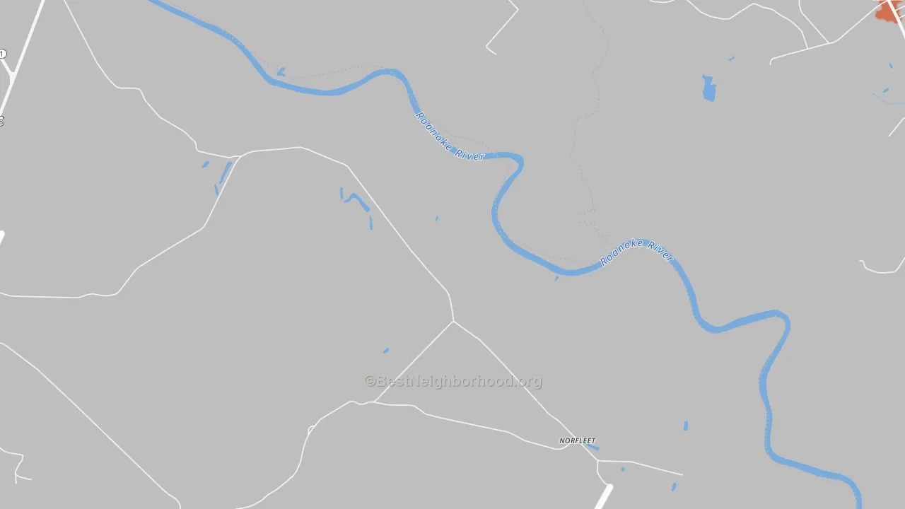 Bike Grade map of Norfleet, NC